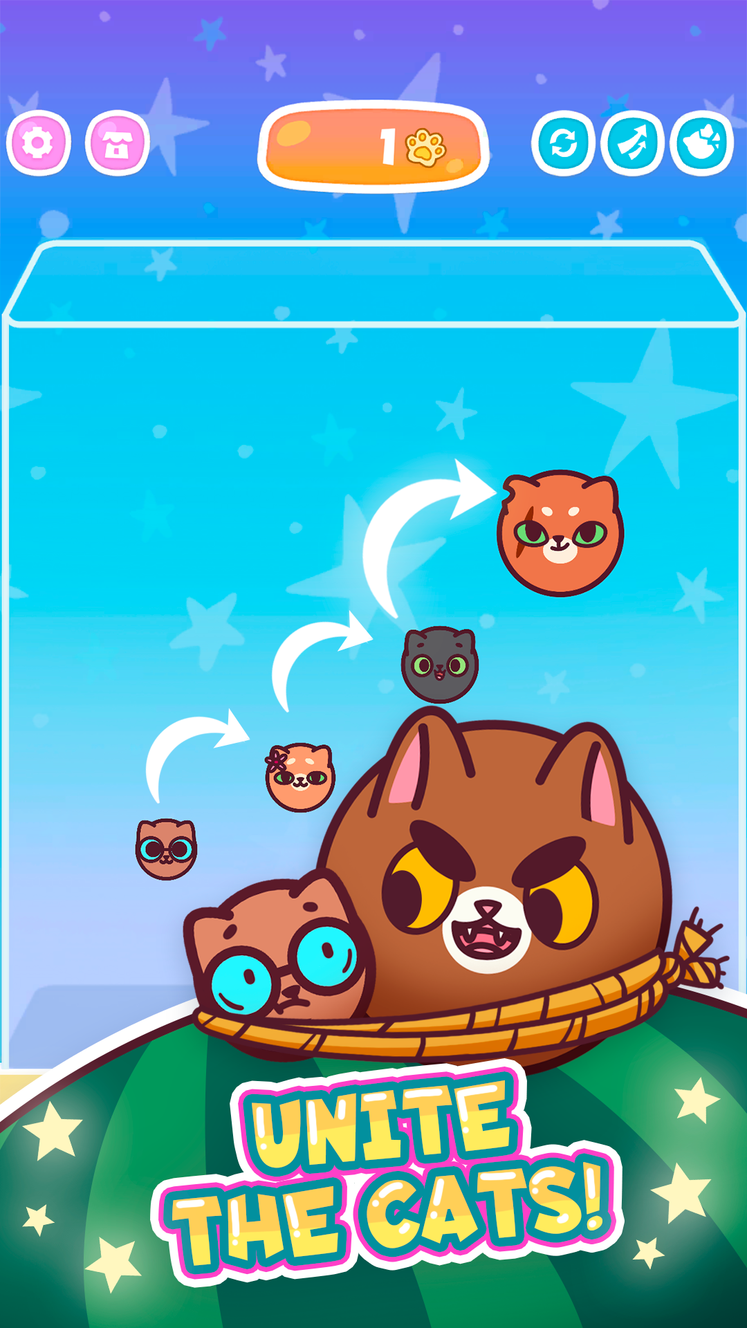 Watermelon Cats Game Screenshot