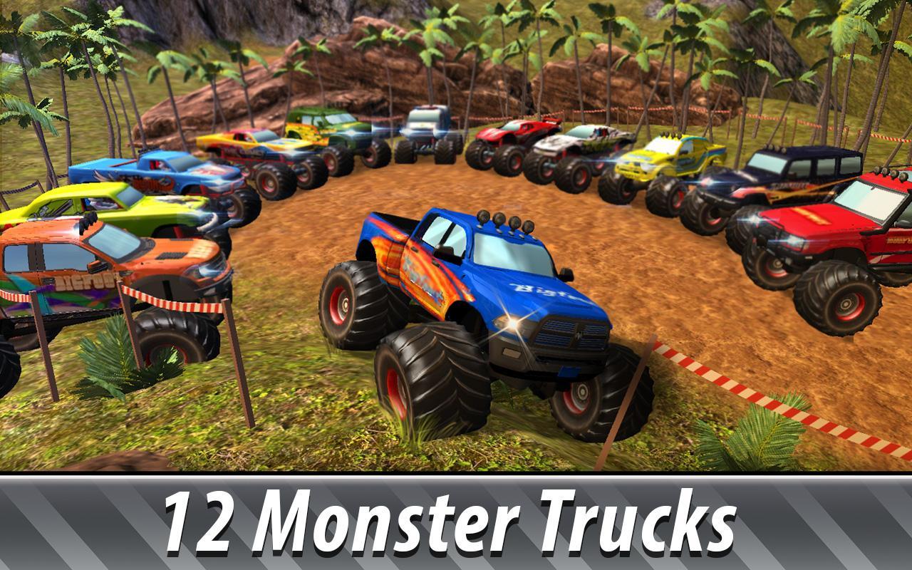 Monster Truck Offroad Rally 3D Game Screenshot