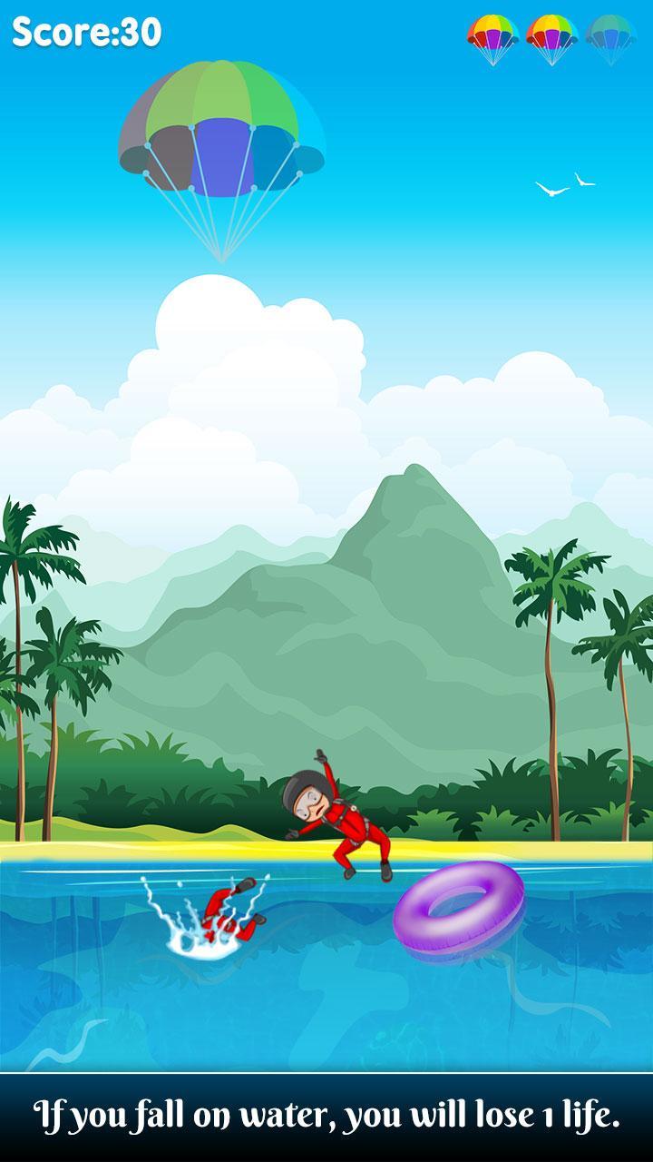 Parachute Jump : Sky Dive Game Game Screenshot