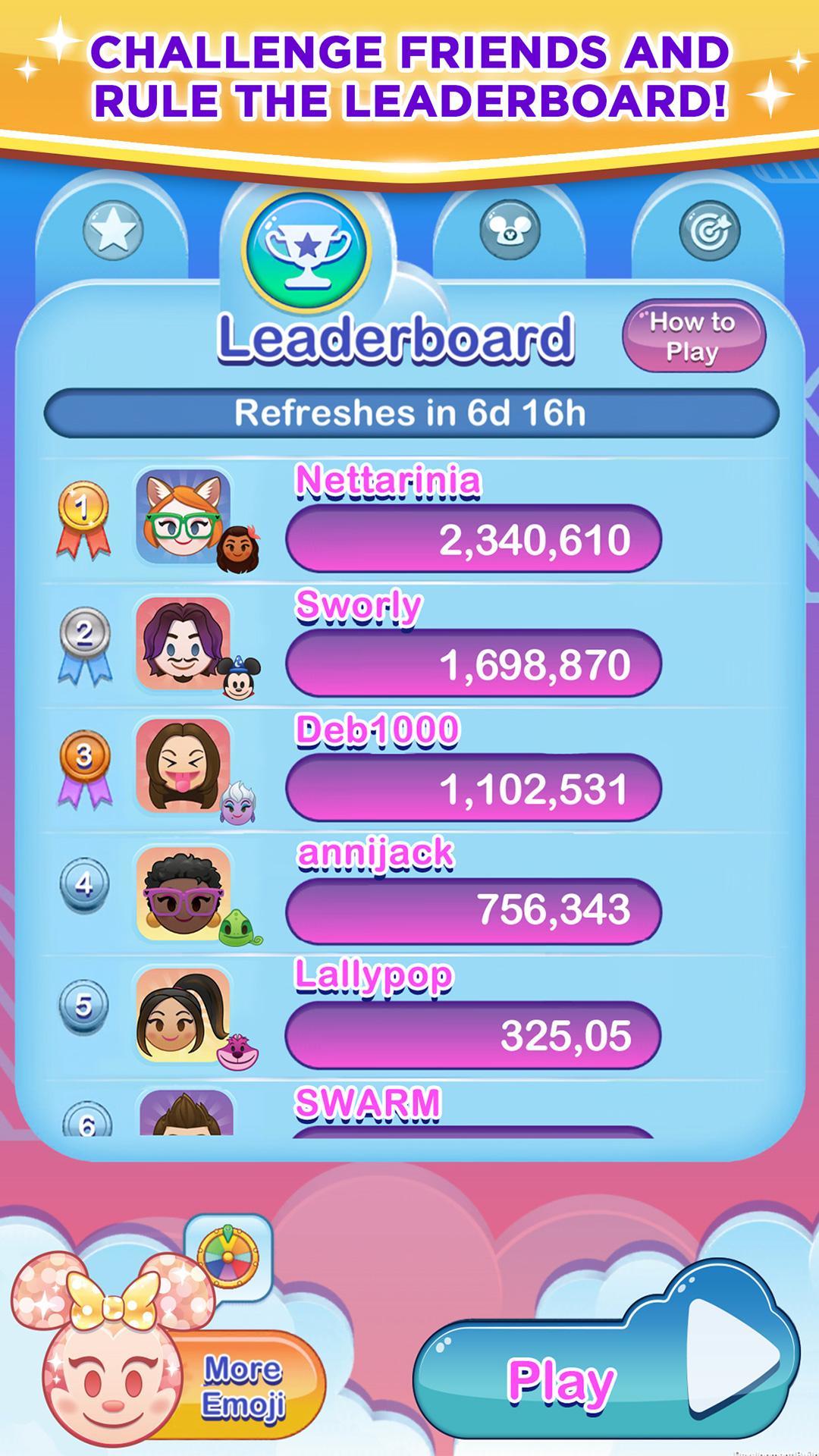 Cuplikan Layar Game Disney Emoji Blitz