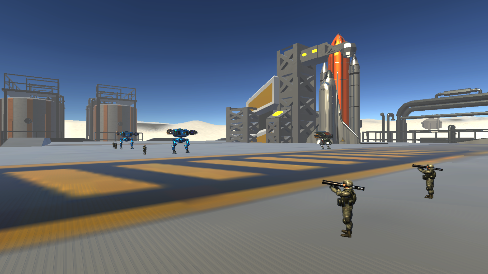 Screenshot of Titan war: Robots warfare game