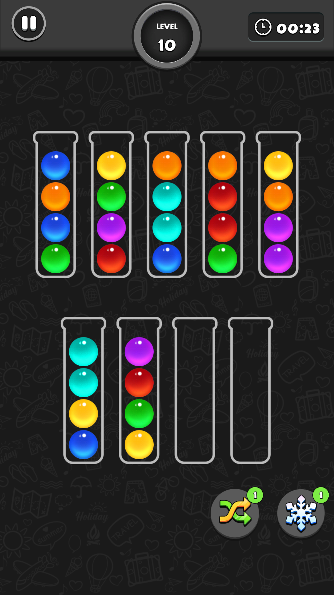 Ball Sort Puzzle Premium Game Screenshot