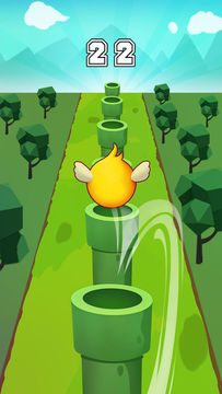 Flappy Ball 3D Game Screenshot