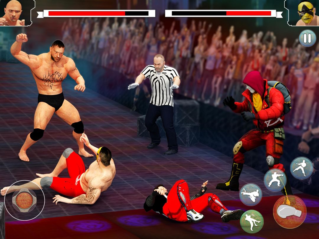 Screenshot of Beat Em Up Wrestling Game