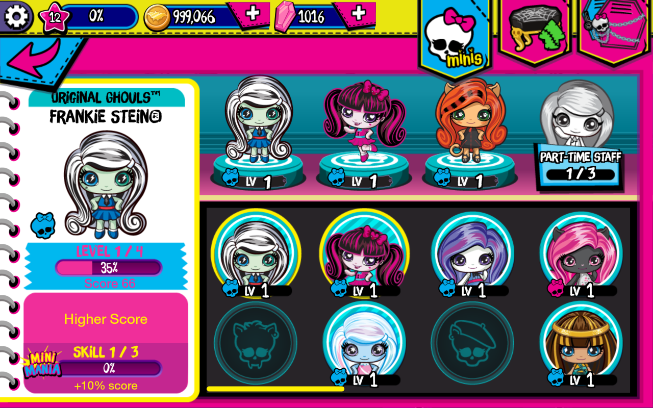 Monster High™ Minis Mania Game Screenshot