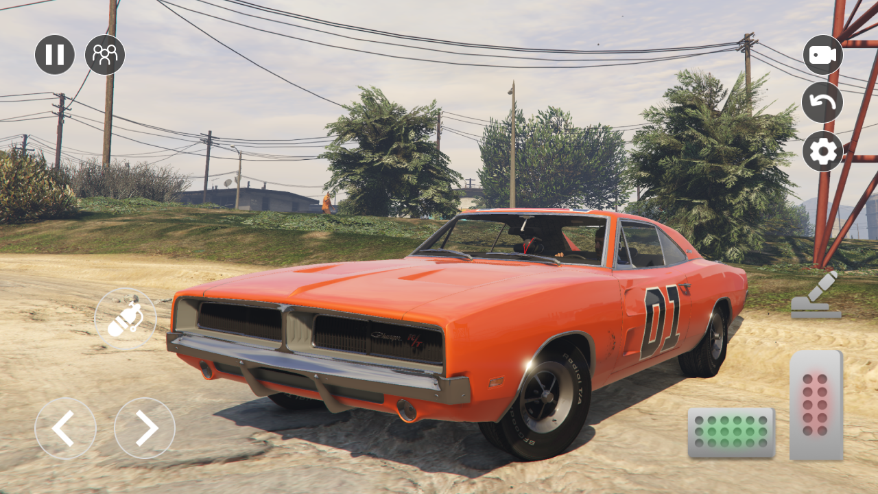 Fast Muscle Cars Charger R/T Game Screenshot