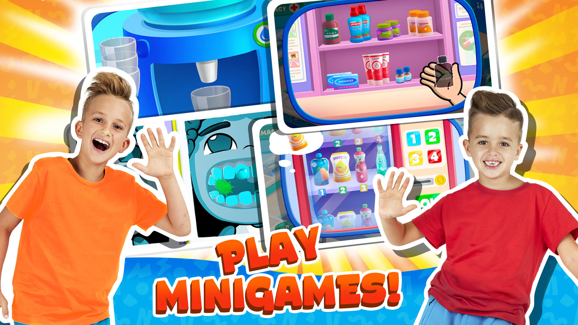 Vlad and Niki: Kids Dentist Game Screenshot