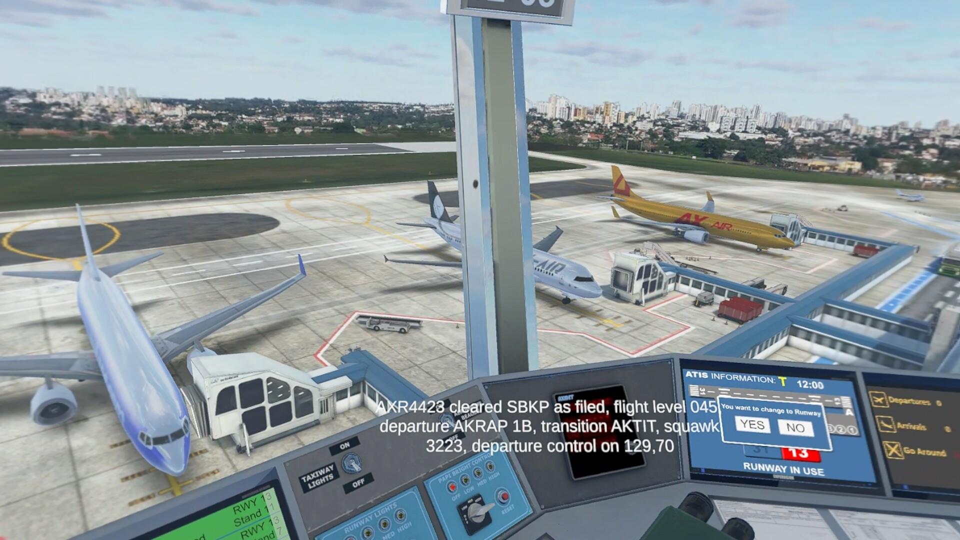 Cuplikan Layar Game V-Air Traffic Control