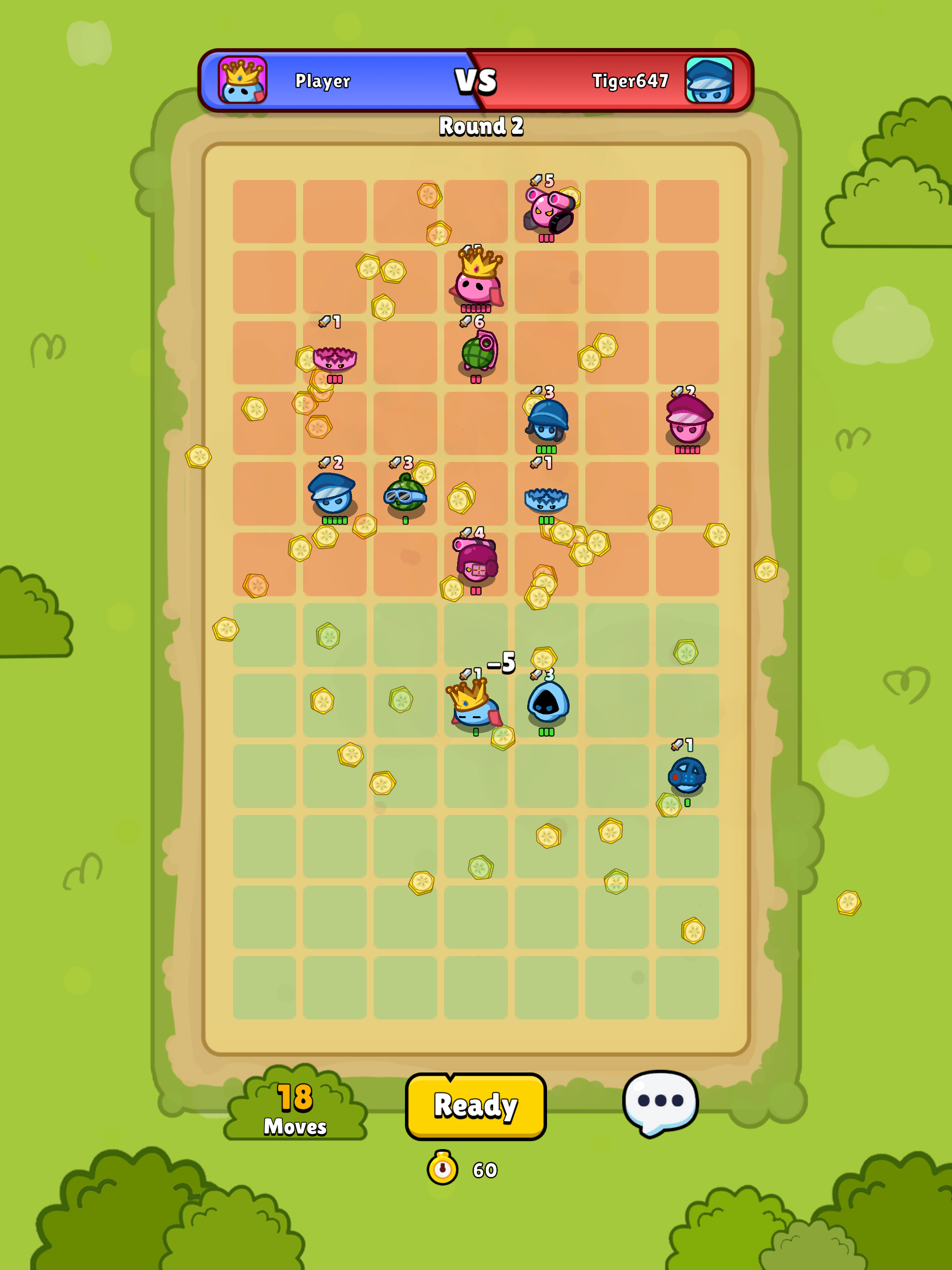 Captura de Tela do Jogo Grid Kings: Move or Die