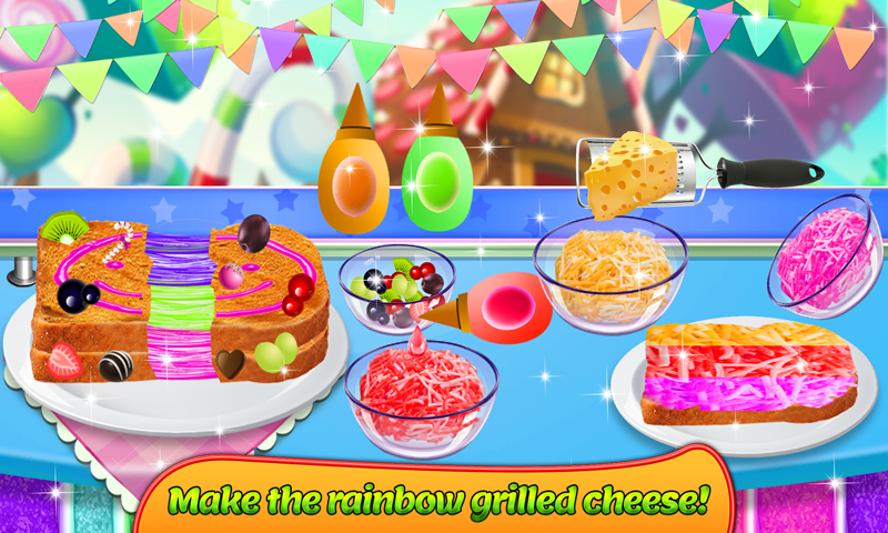 Ice Cream Rolls Maker- Rainbow Sandwich Food Stallのキャプチャ