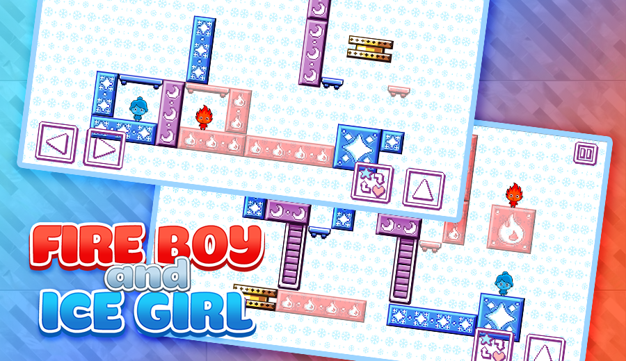 Cuplikan Layar Game Fire and Water - Heart Love