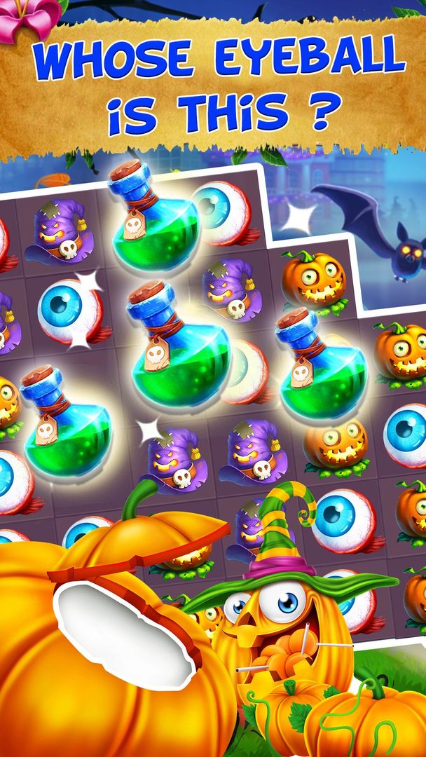 Halloween Witch - Fruit Puzzle ภาพหน้าจอเกม