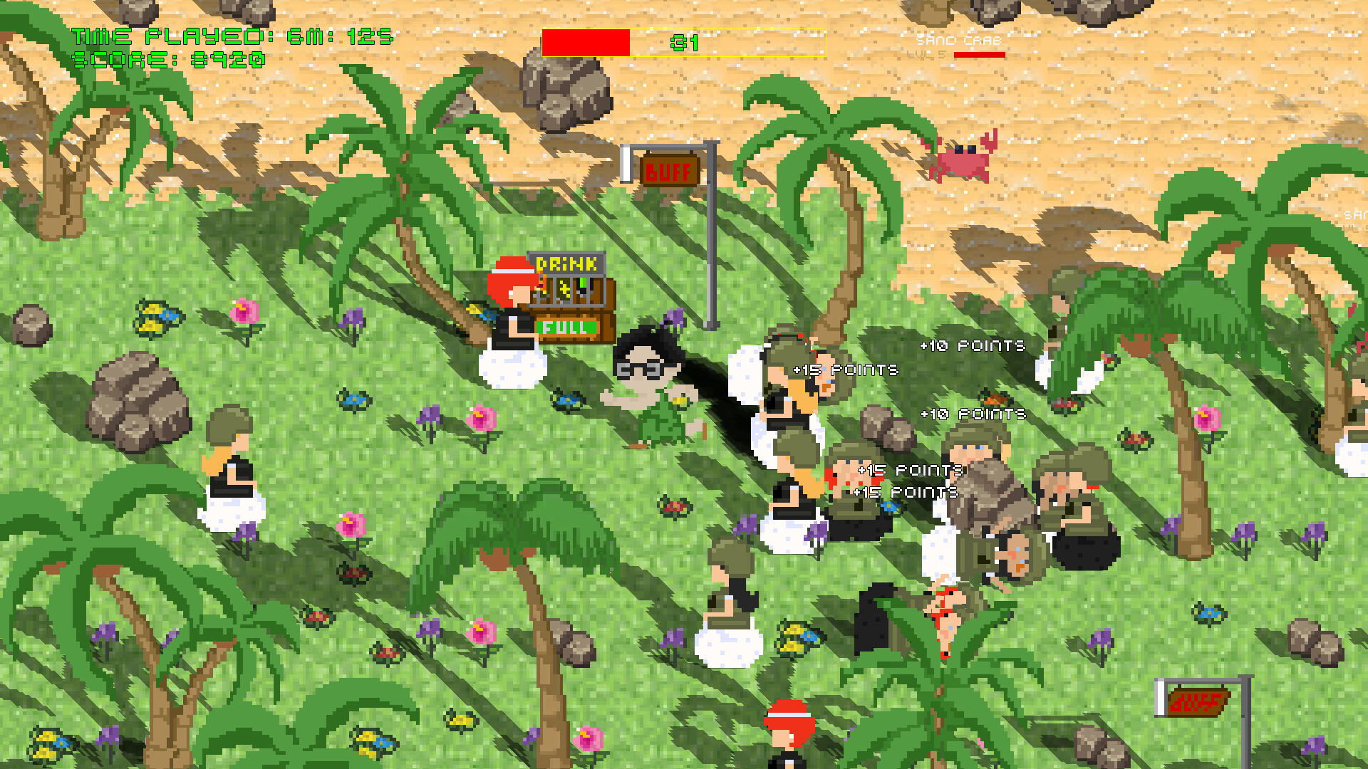 Screenshot of Fighting for Singleship: I am Chased by a Bunch of Women But I Just Want to Play Video Games