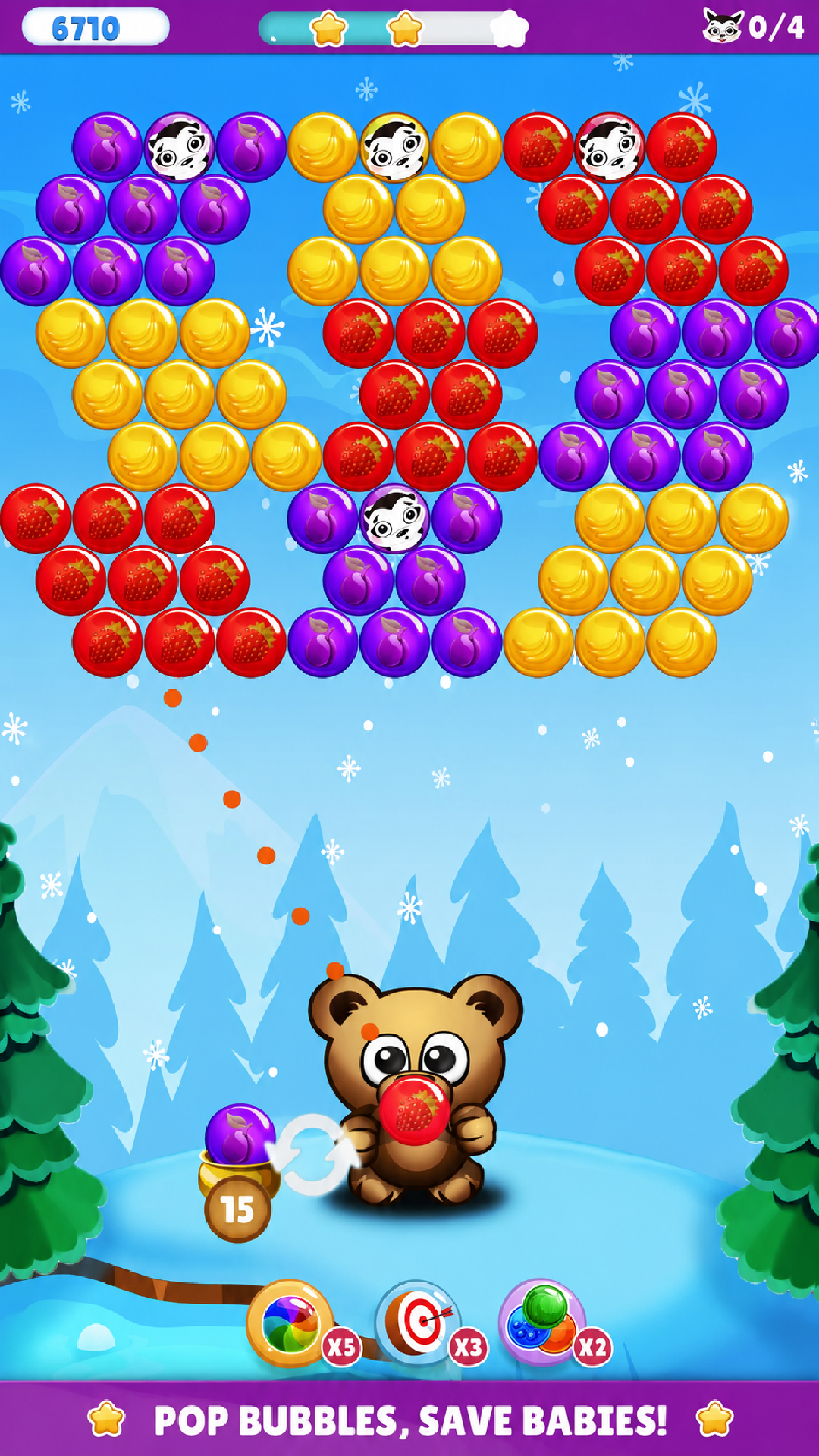 Bubble Heroes: Pet Rescue Game Screenshot
