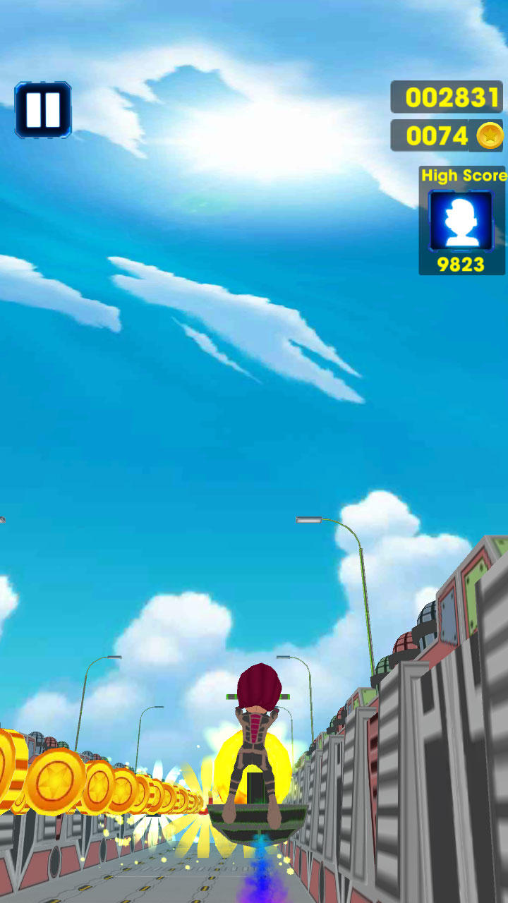 Space Subway 3D Game Screenshot