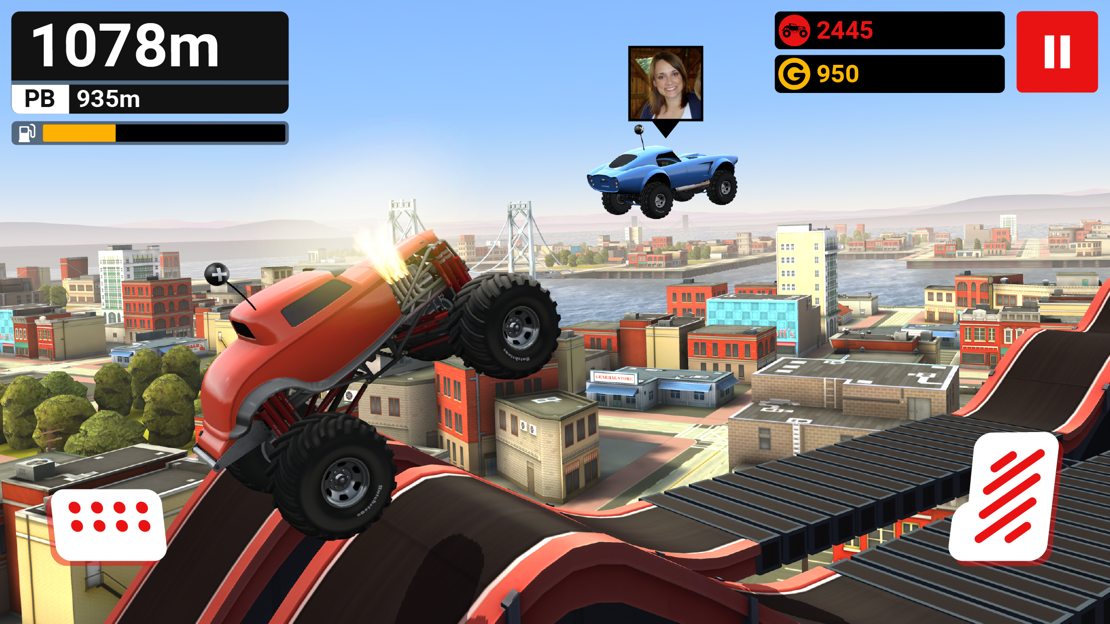MMX Hill Dash Game Screenshot