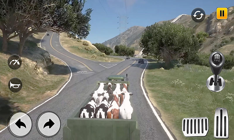 Farm Animals Cargo Truck Games ゲームのスクリーンショット