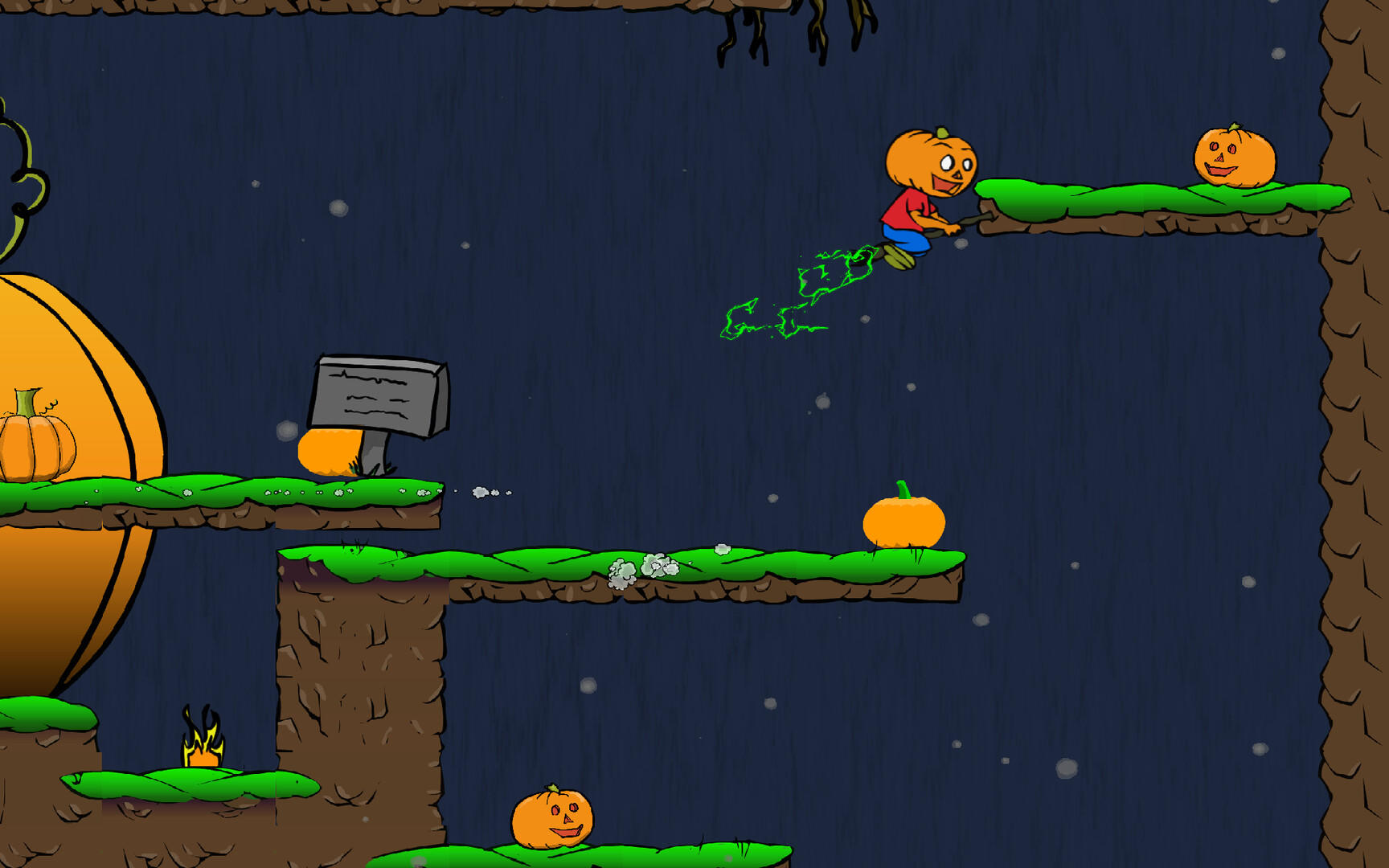 Screenshot of Perry the Pumpkin