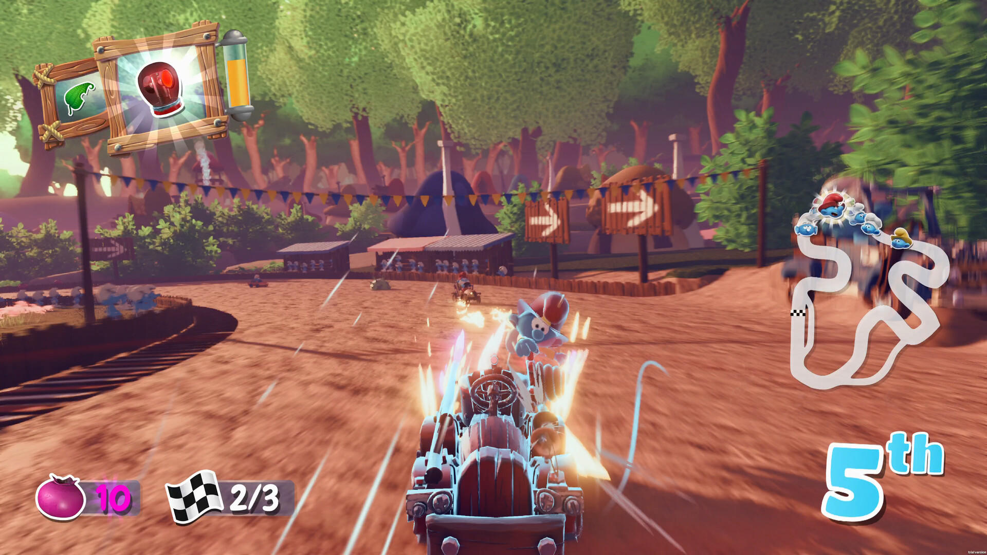 Smurfs Kart Game Screenshot