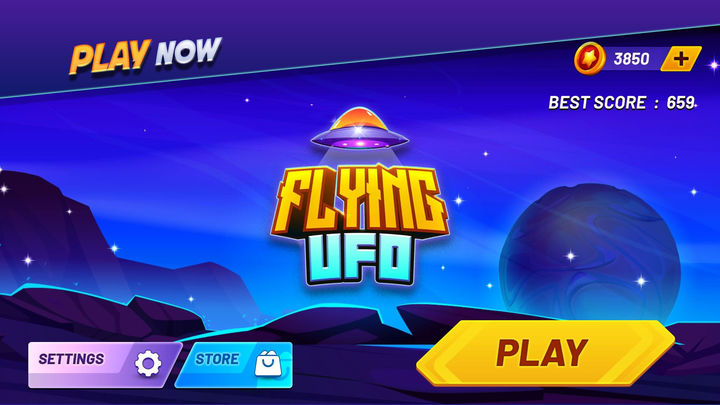 Flying UFO Game Screenshot