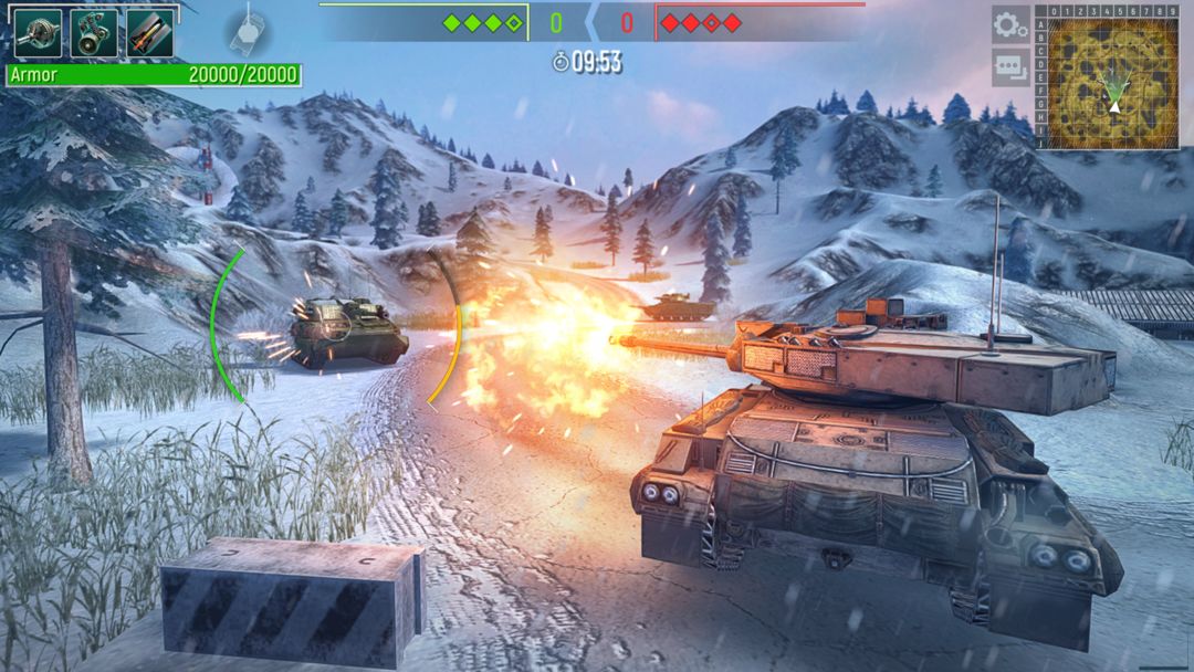 Screenshot of Tank Force: War games of Blitz