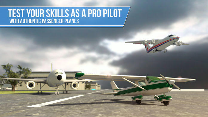 Screenshot 1 of Plane Simulator PRO - Lande-, Park- und Startmanöver - echte Flughafen-SIM 