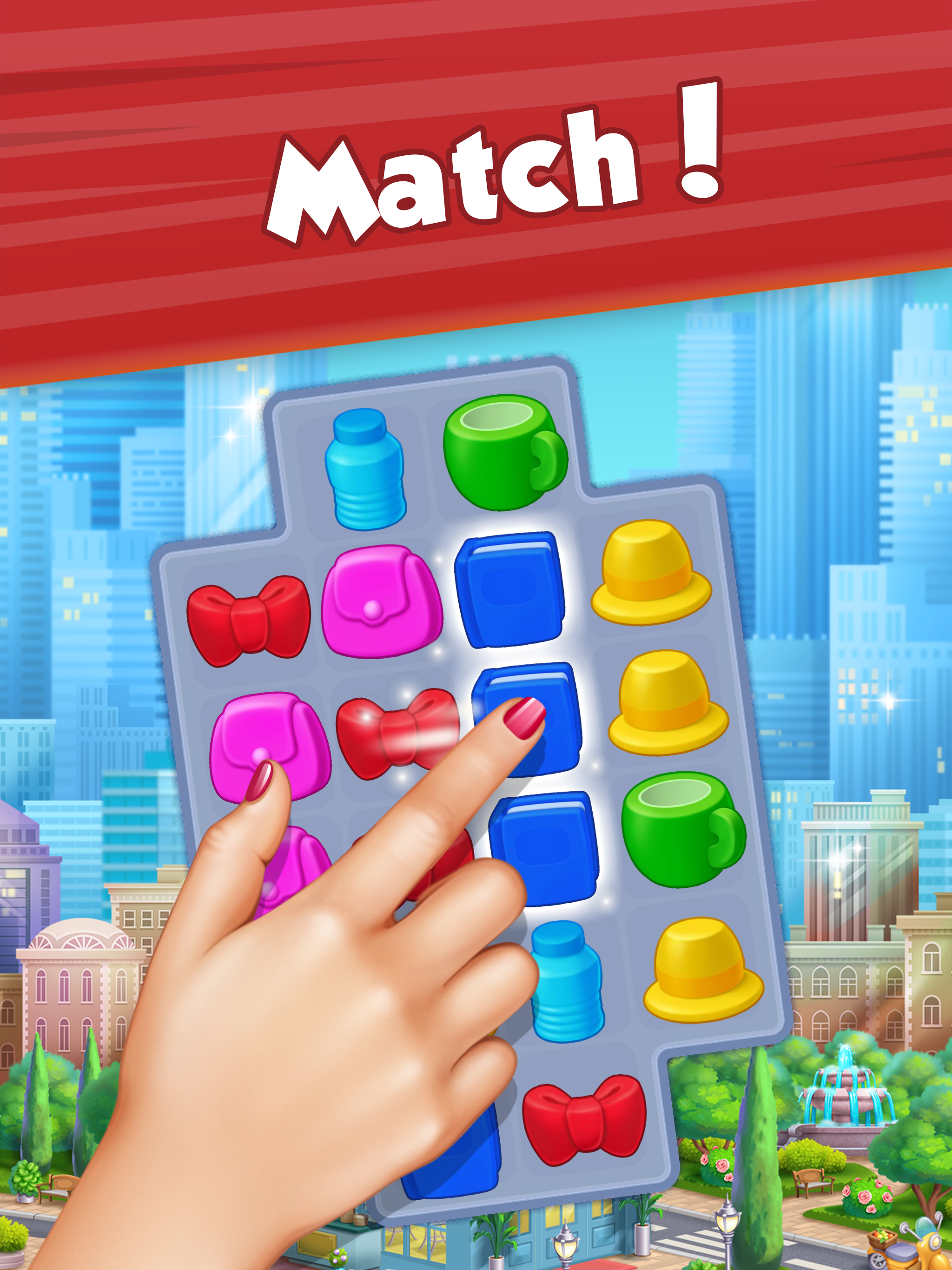 Cuplikan Layar Game City Kitty Match