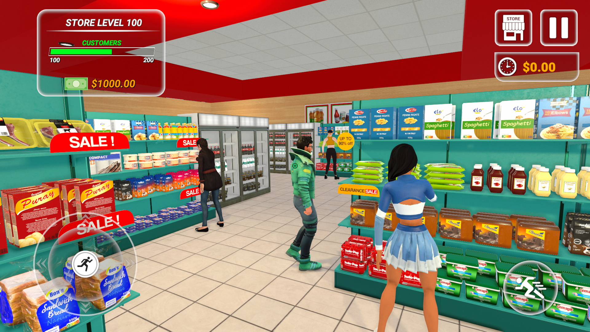 Скриншот игры Supermarket Store Mall Sim 3d