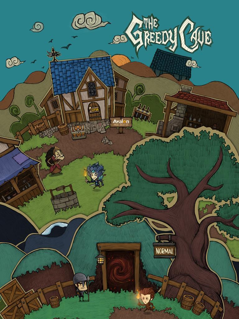 The Greedy Cave ภาพหน้าจอเกม