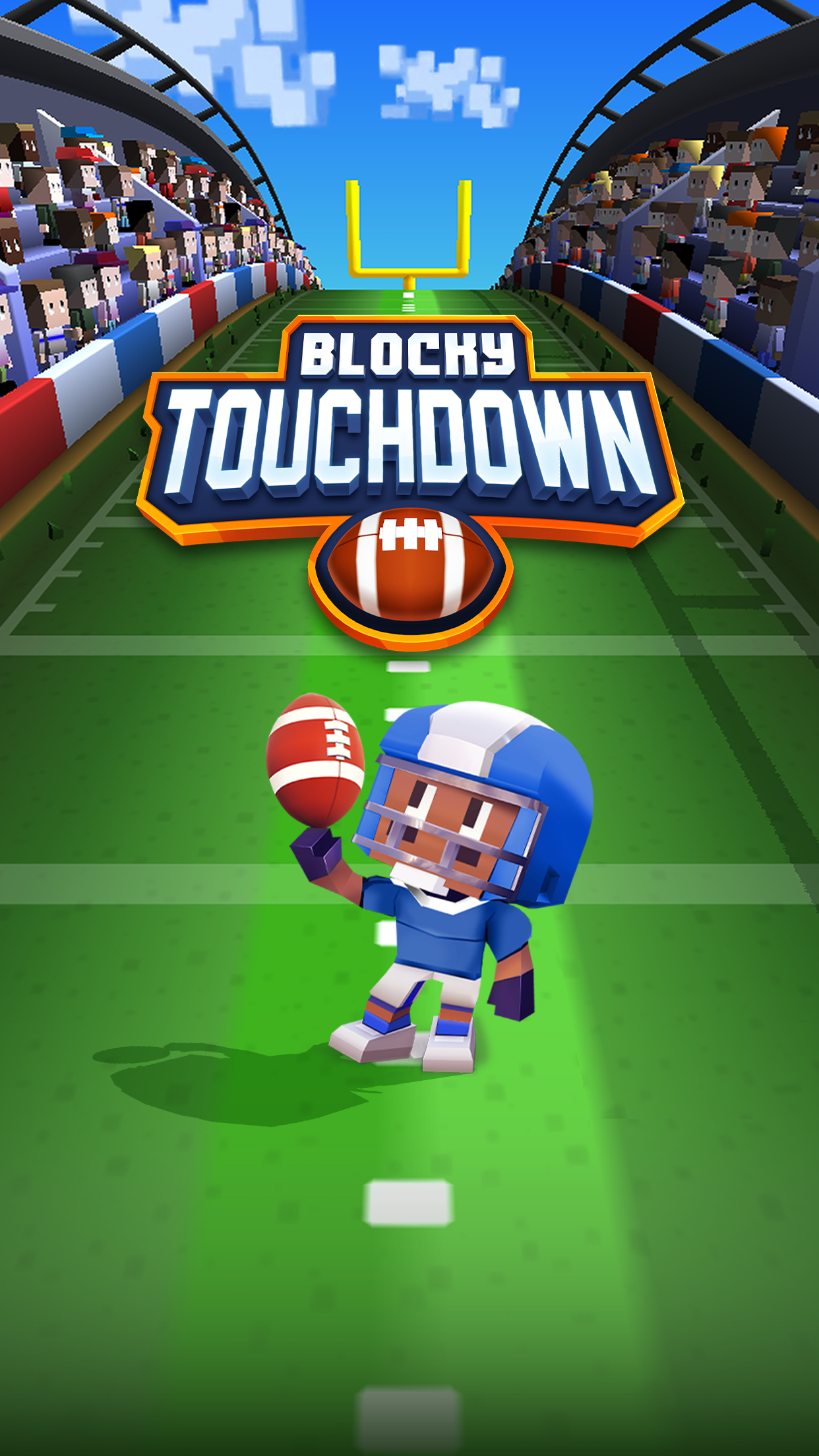 Captura de Tela do Jogo Blocky Touchdown