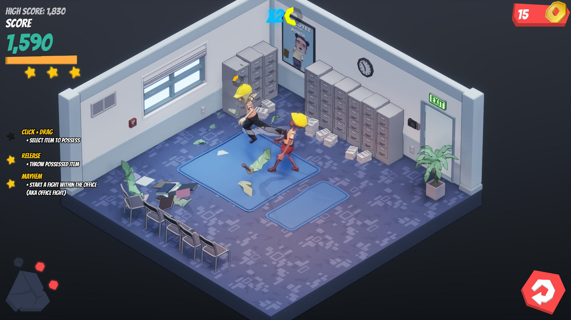 Office Fight Game Screenshot