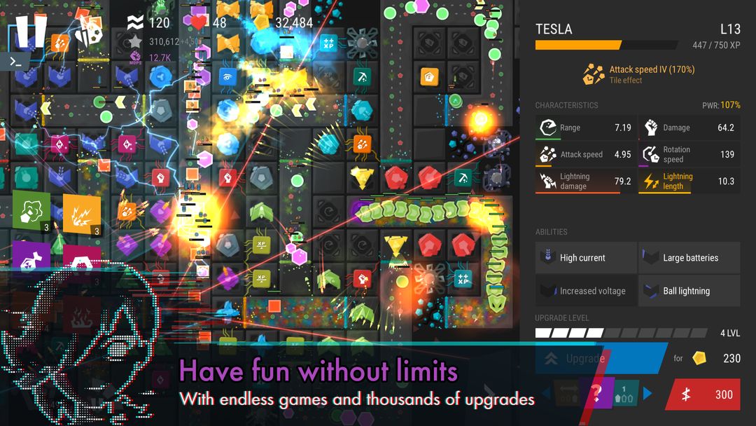 Screenshot of Infinitode 2 - Tower Defense