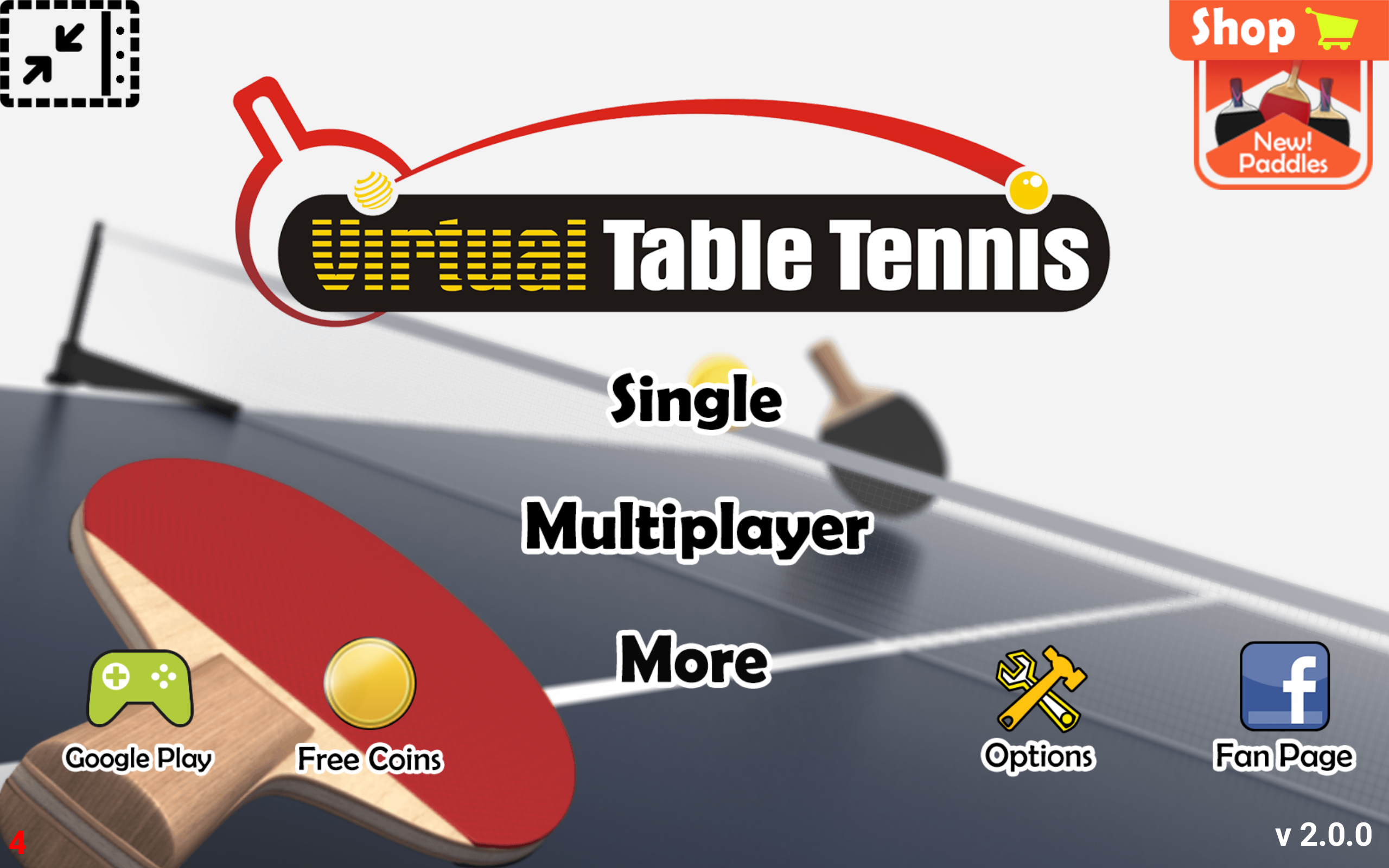 Cuplikan Layar Game Virtual Table Tennis