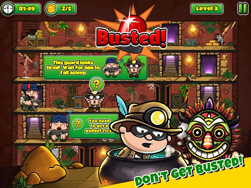 Bob The Robber 5: Temple Adventure Game Screenshot