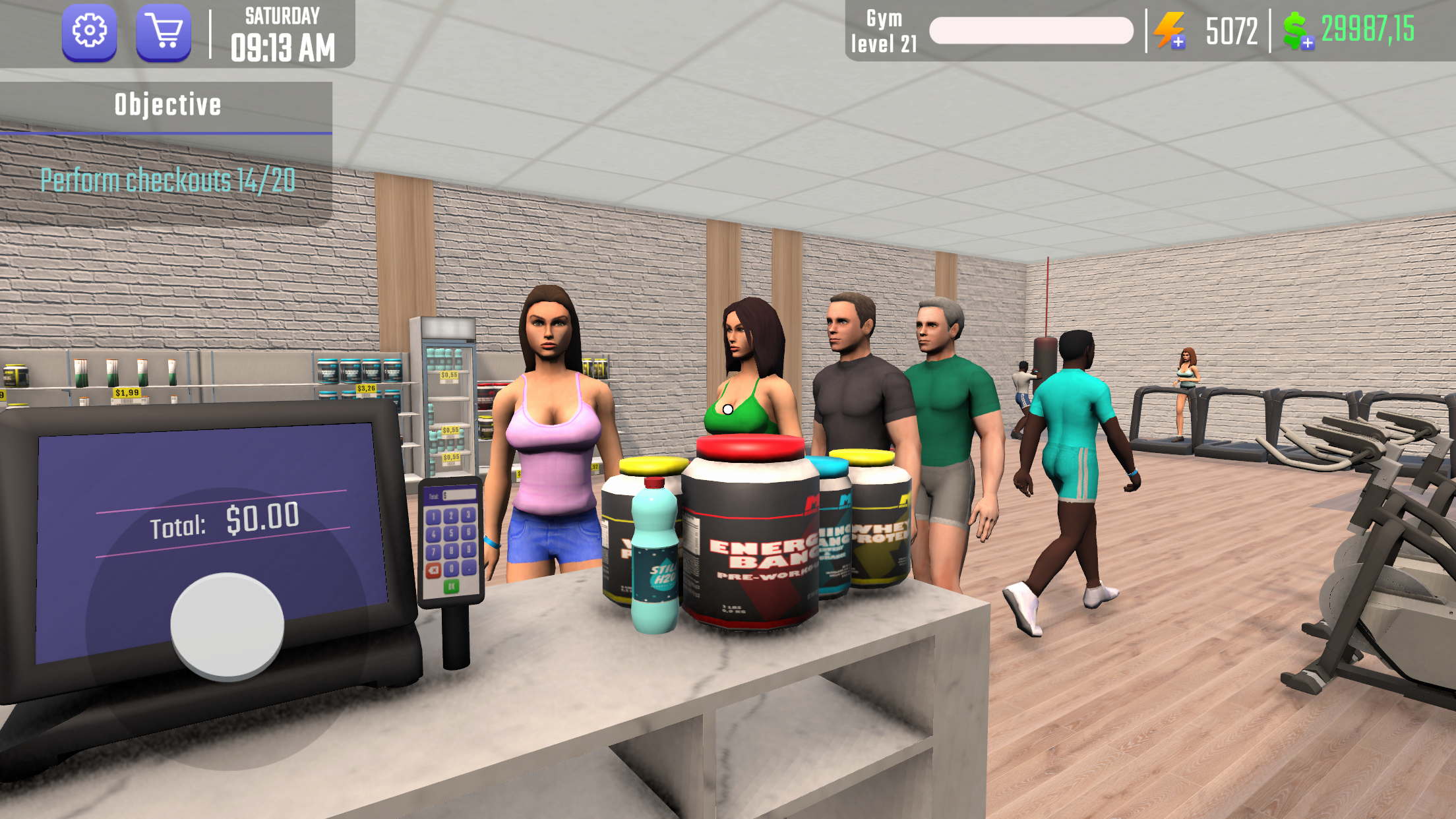 Fitness Gym Simulator Fit 3D ภาพหน้าจอเกม