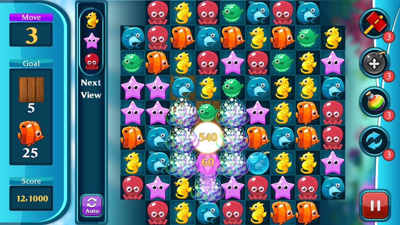 Ocean Match Puzzle Game Screenshot