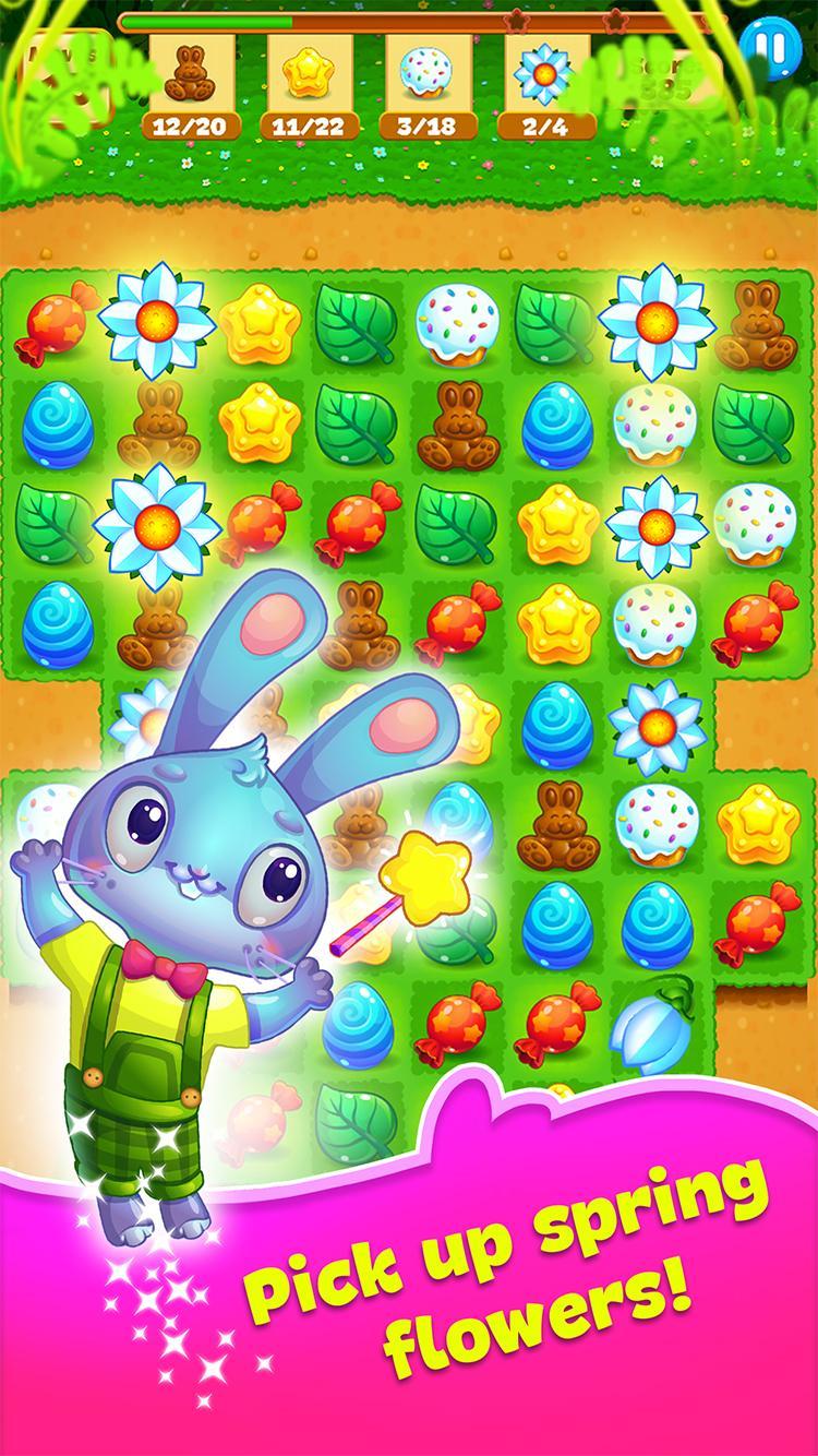 Easter Sweeper - Bunny Match 3 Game Screenshot