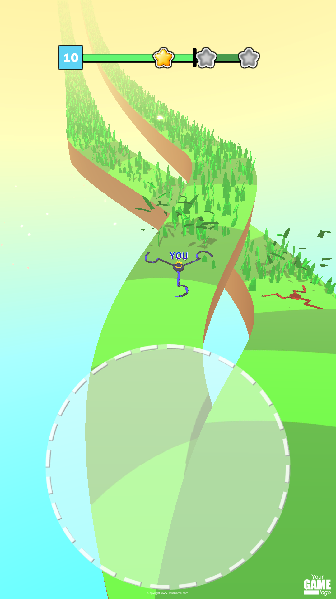 Draw Grass Cutter Game Screenshot