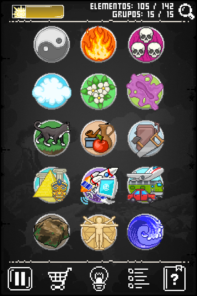 Captura de Tela do Jogo Doodle God: 8-bit Mania Blitz