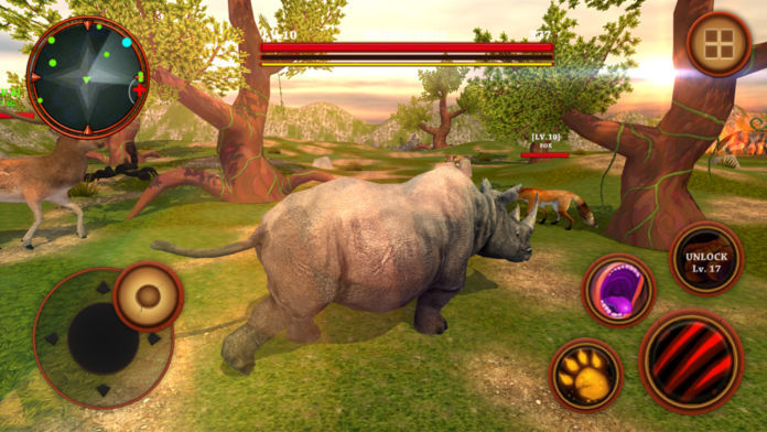 非洲犀牛模拟器 게임 스크린 샷