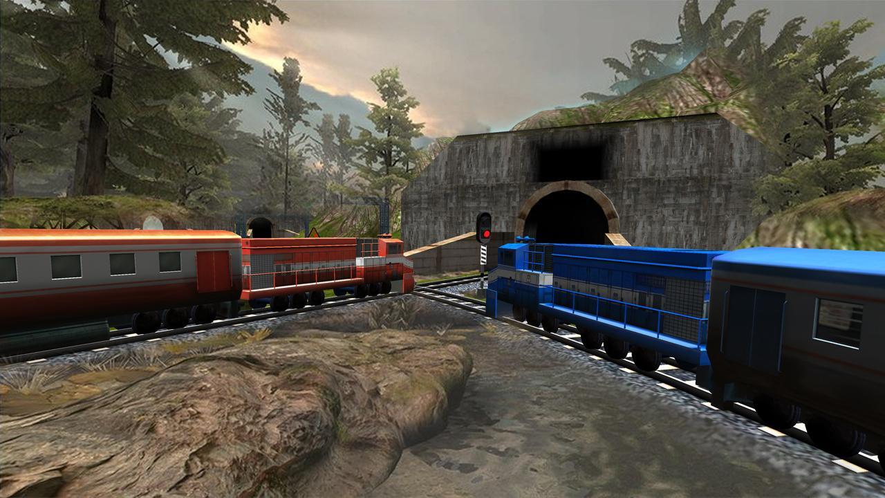 Train Racing Games 3D 2 Player Game Screenshot