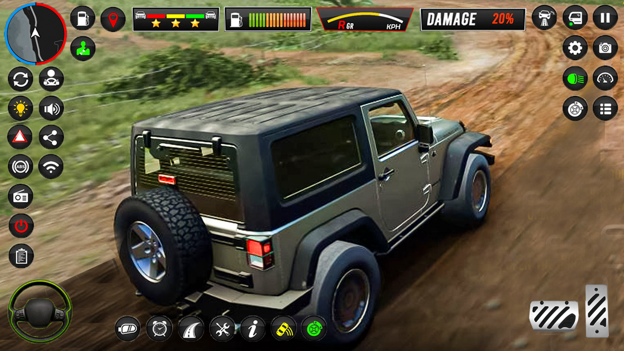 Offroad Jeep Crazy Driving 3D Game Screenshot