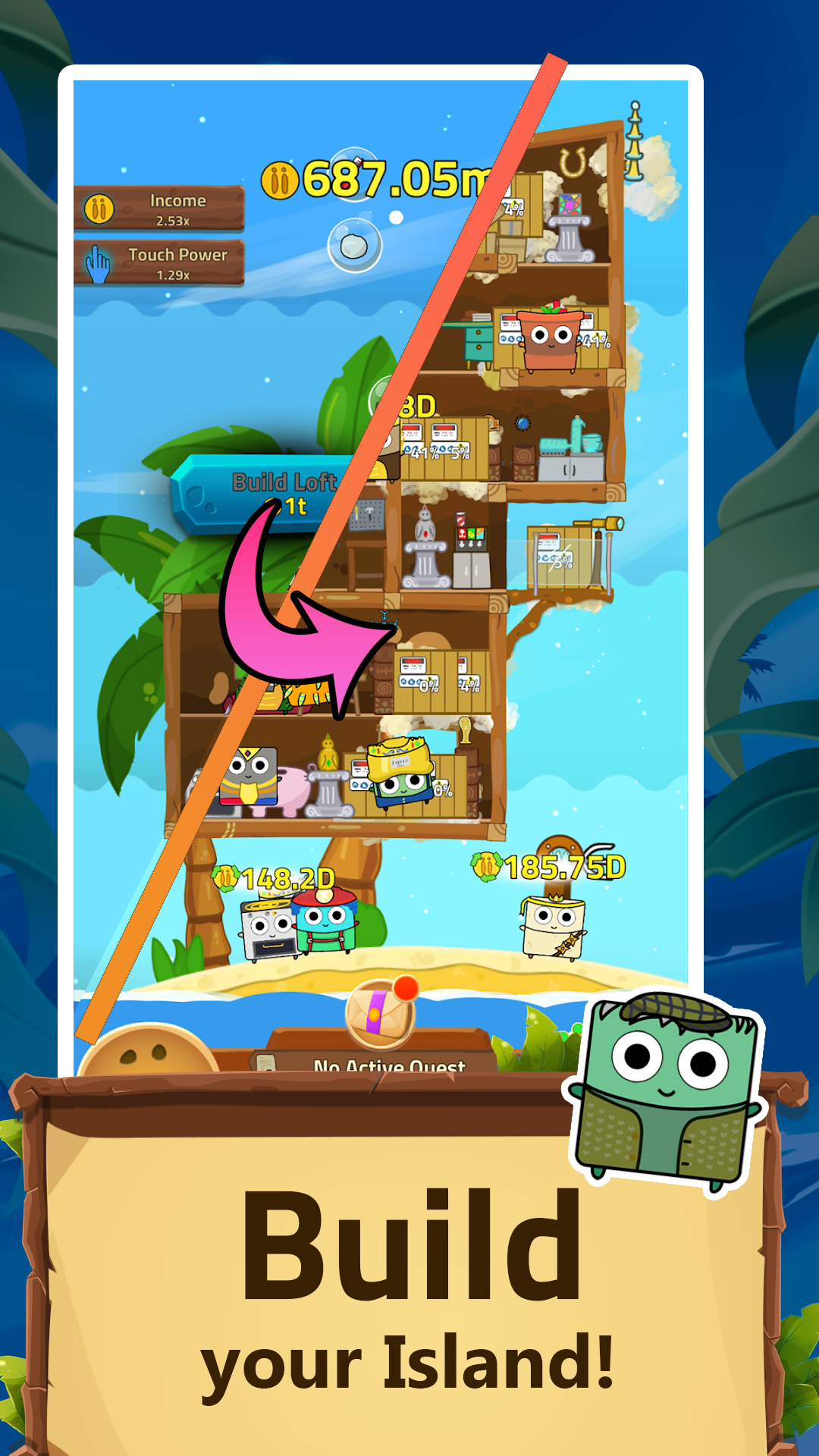 Infinity Island ゲームのスクリーンショット