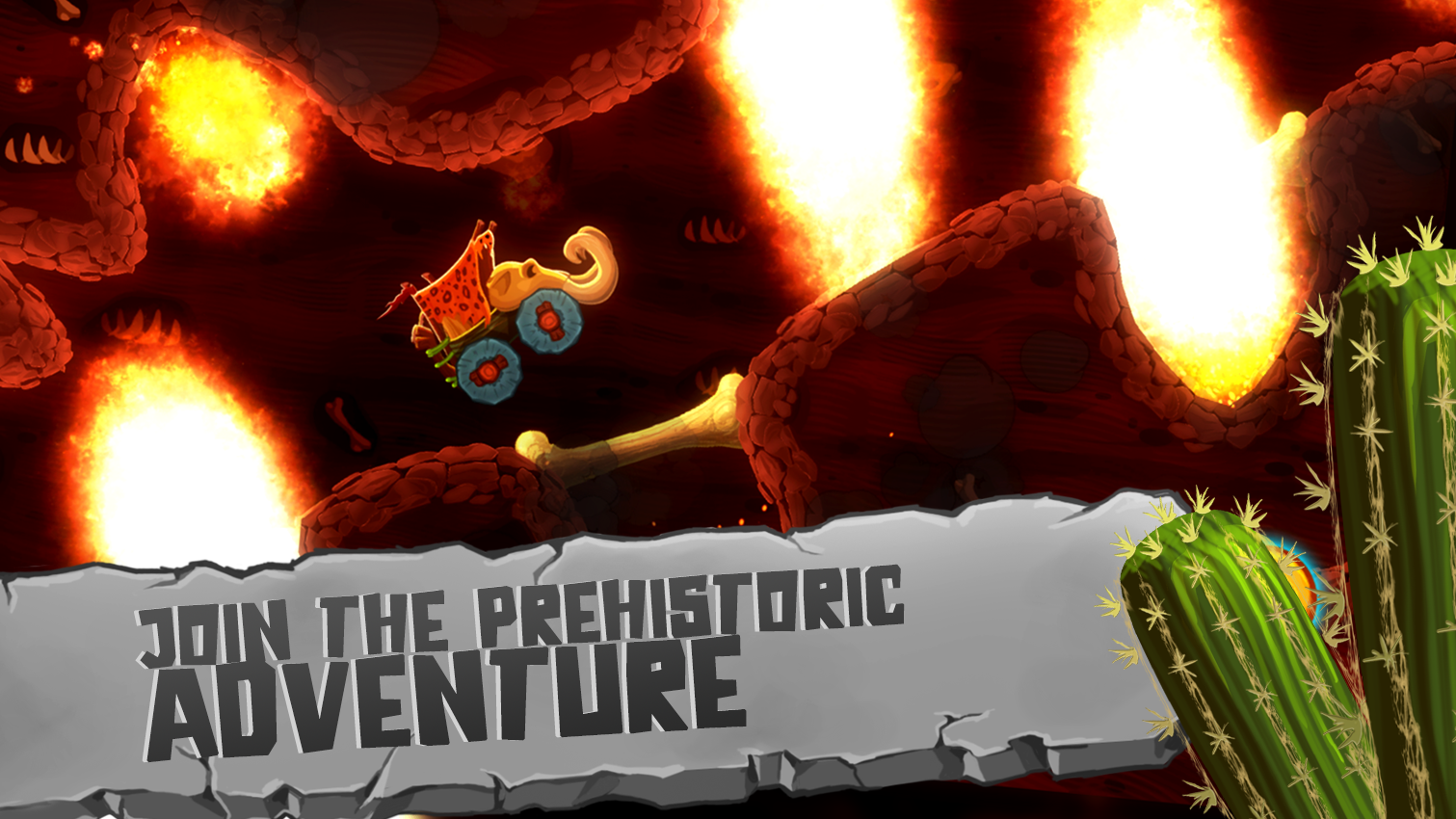 Prehistoric Run Racing Game Screenshot
