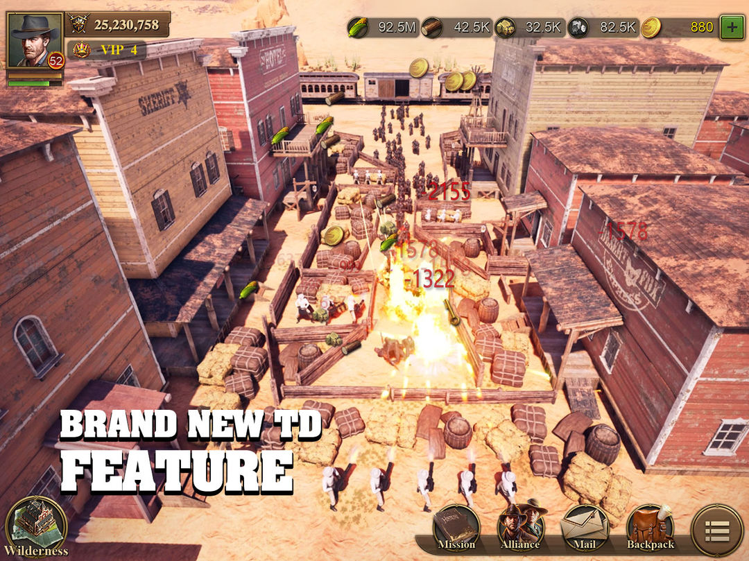 Screenshot of Wild Frontier: Town Defense