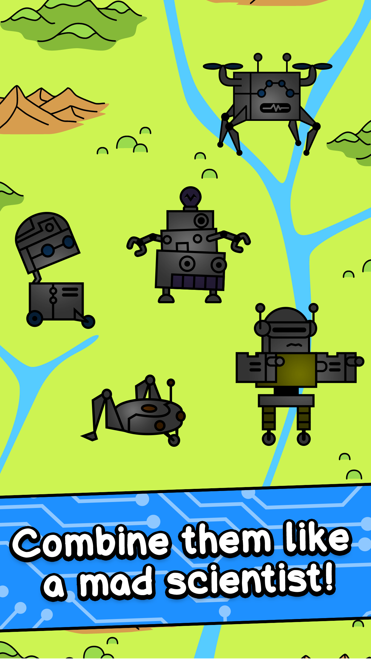 Robot Evolution - Clicker Game Game Screenshot