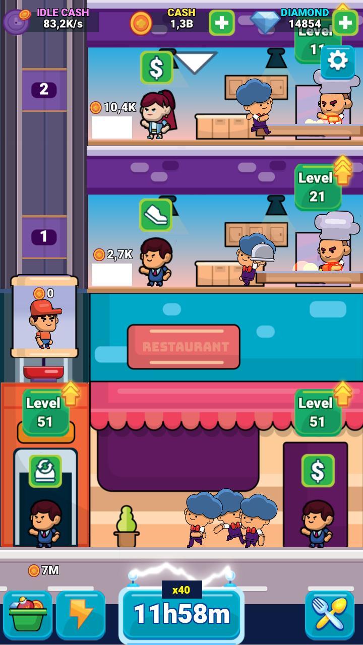 Idle Cafe Game Screenshot