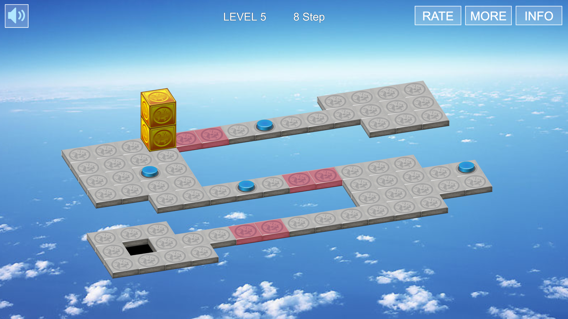 Screenshot of Roll Box 3D Sokoban