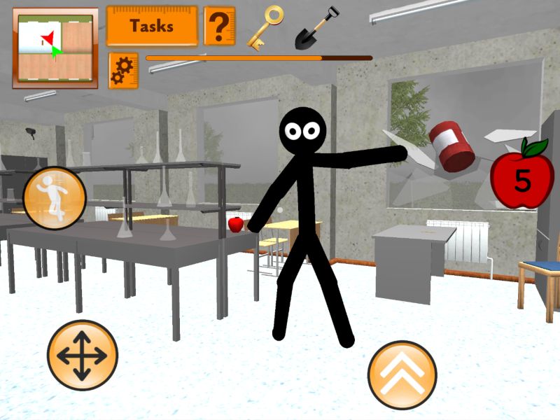 Screenshot of Stickman Teacher. Neighbor School Escape 3D