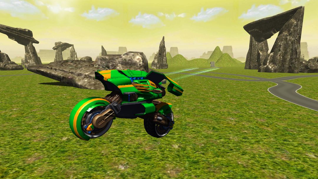 Flying Motorbike Stunt Rider 게임 스크린 샷